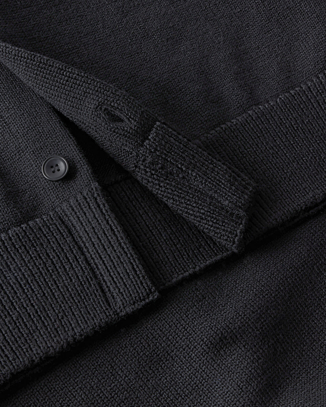 Knit Shirt Merino Wool - Black 
