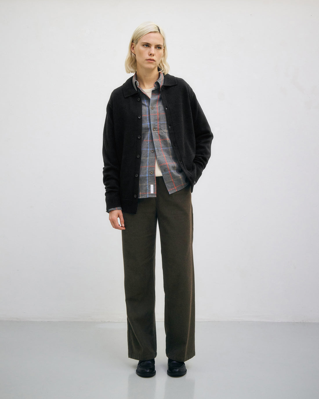 Knit Shirt Merino Wool - Black 
