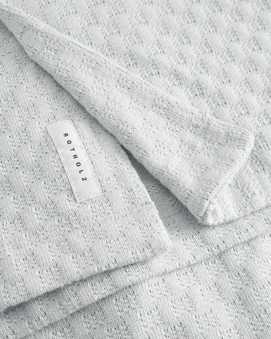 Knitted Bowling Shirt Organic Cotton - Grey