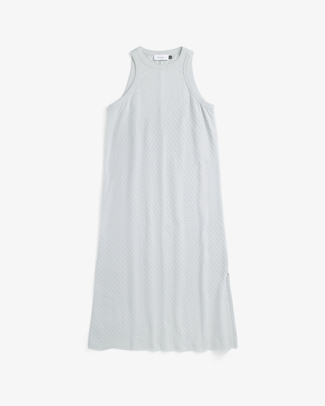 Knit summer dress, organic cotton - Grey