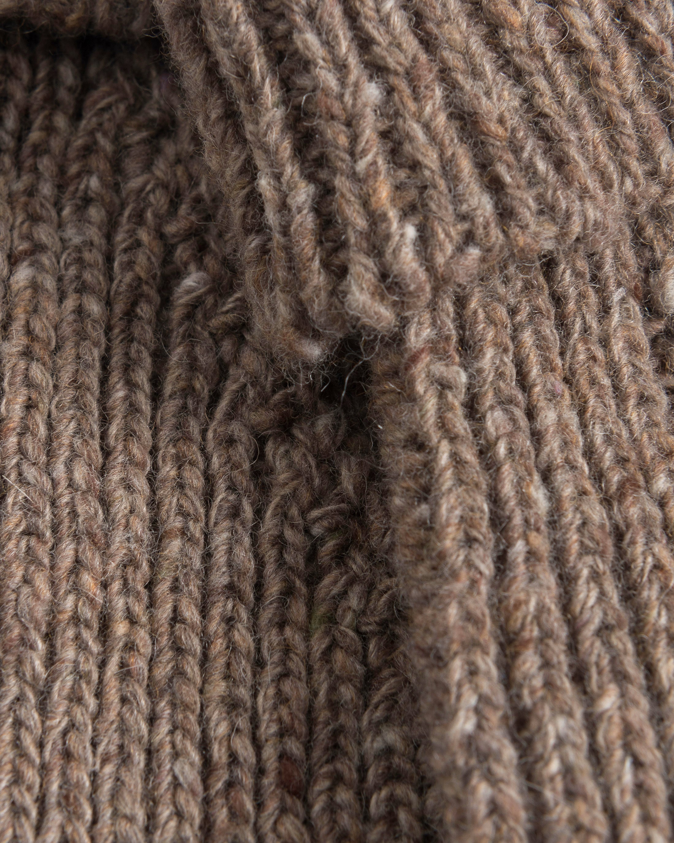Knitted Mittens - Speckled Brown FW26