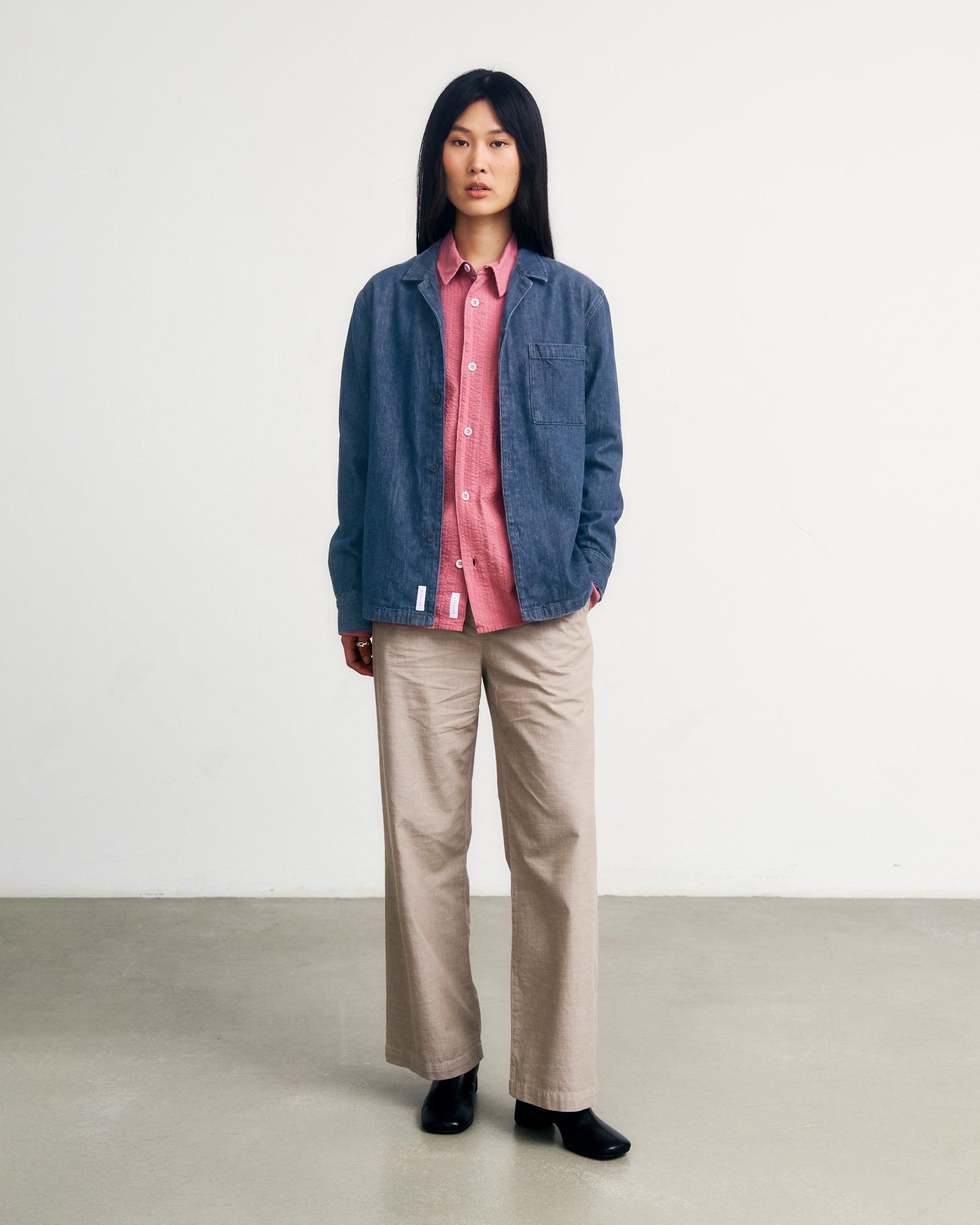 Leisure Shirt Recycled Cotton - Washed Denim