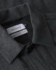 Leichte Jacke Bio Baumwolle - Herringbone Grau