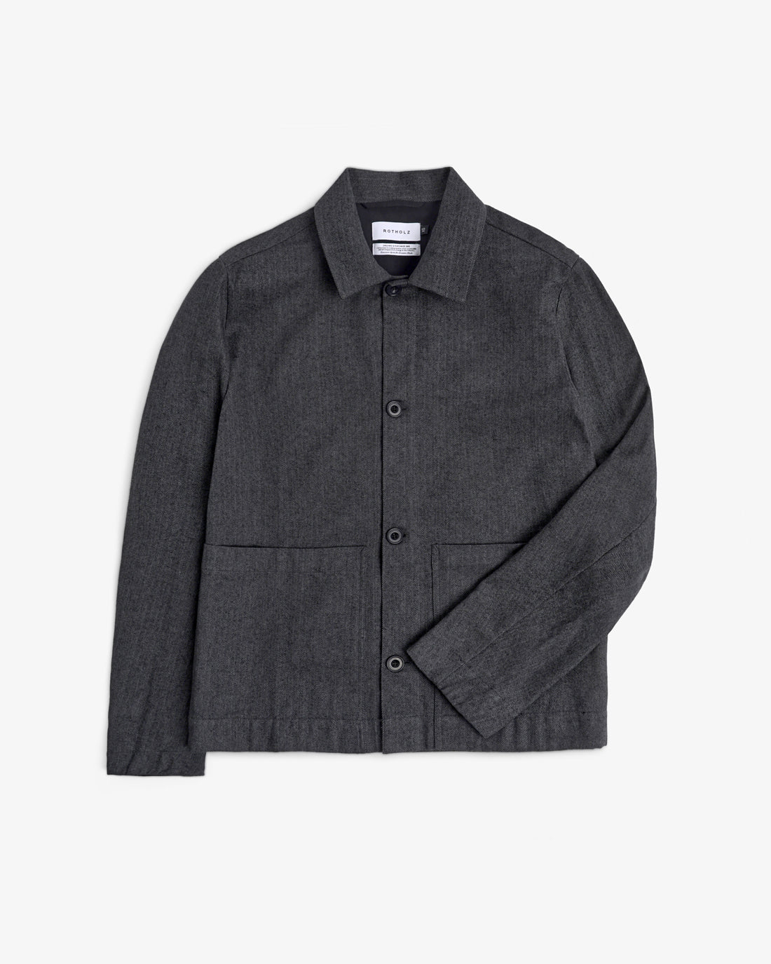 Lightweight jacket made from organic cotton - Herringbone Grey