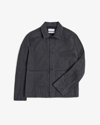 Leichte Jacke Bio Baumwolle - Herringbone Grau