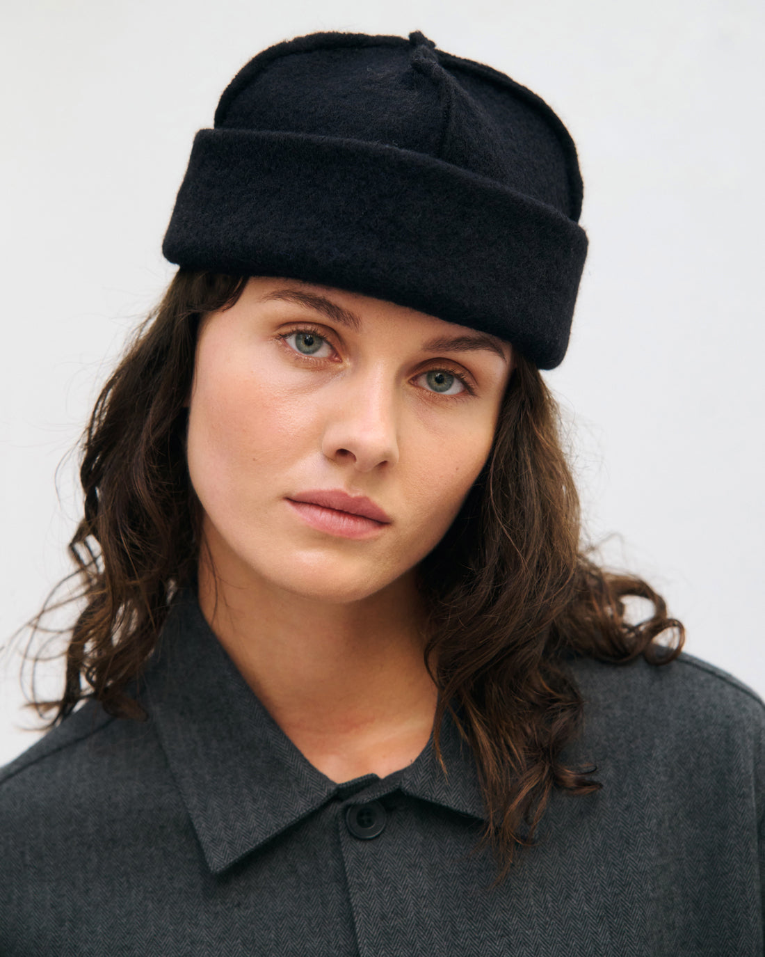 Lightweight jacket made from organic cotton - Herringbone Grey