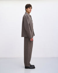 Weite Bundfaltenhose Bio Baumwolle - Canvas Braun