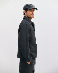 Leichte Jacke Bio Baumwolle - Herringbone Grau
