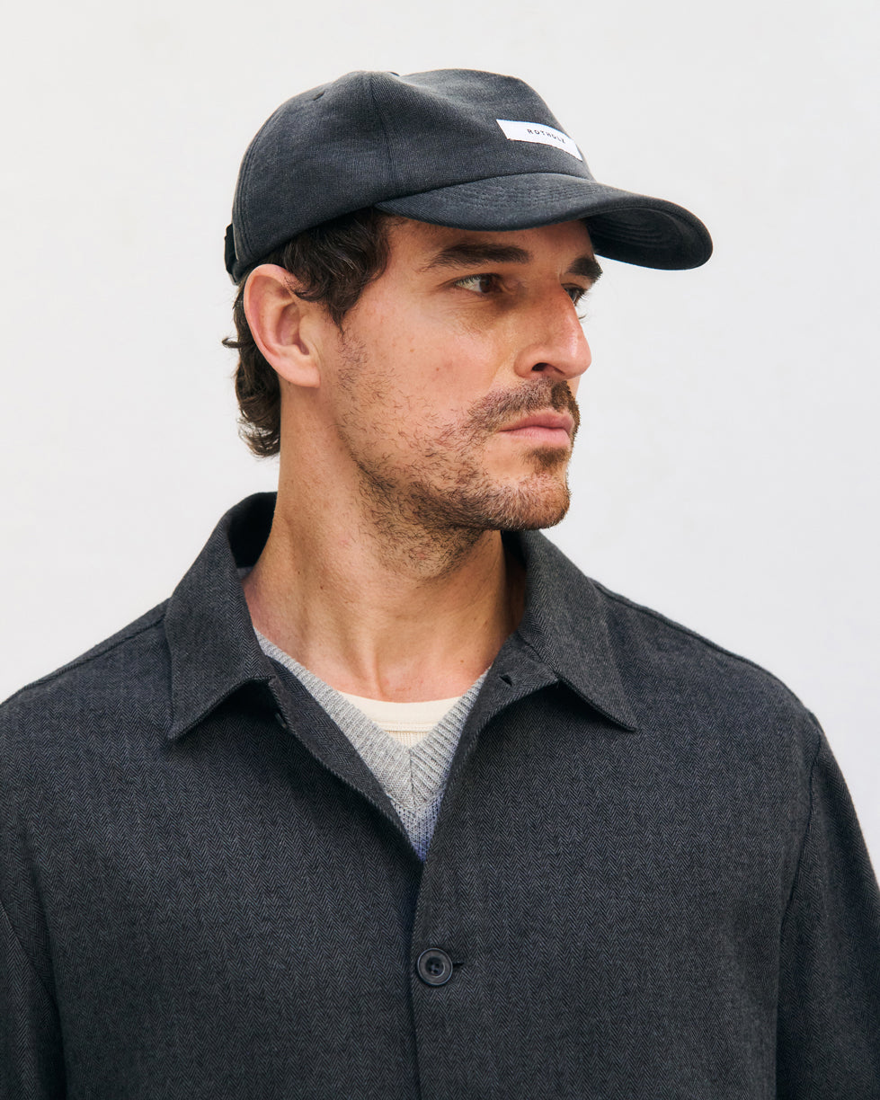 Lightweight jacket made from organic cotton - Herringbone Grey