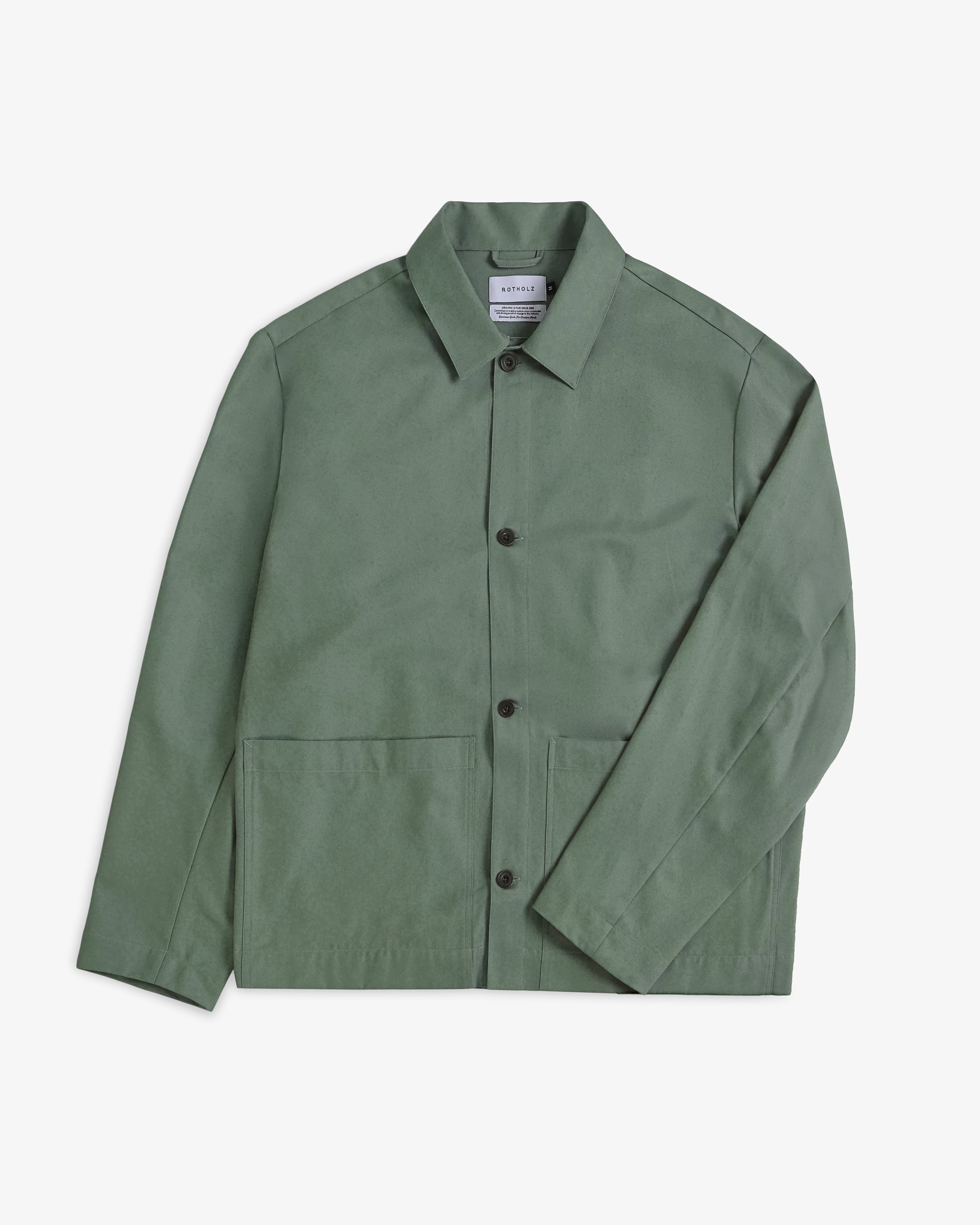 Light Workwear Jacket Organic Cotton - Green