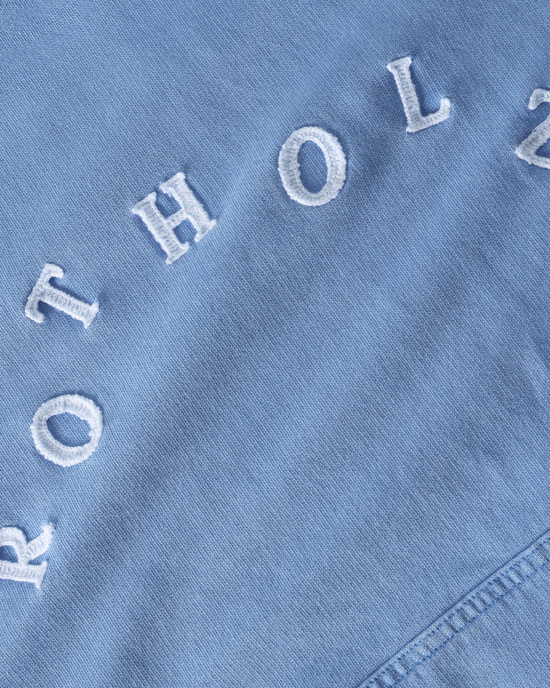 Logo Hoodie Bio Baumwolle - Hellblau