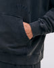 Logo Hoodie Bio Baumwolle - Washed Black