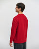 Gerippter Strickpullover Bio Baumwolle - Rot