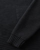 Gerippter Strickpullover Bio Baumwolle - Schwarz