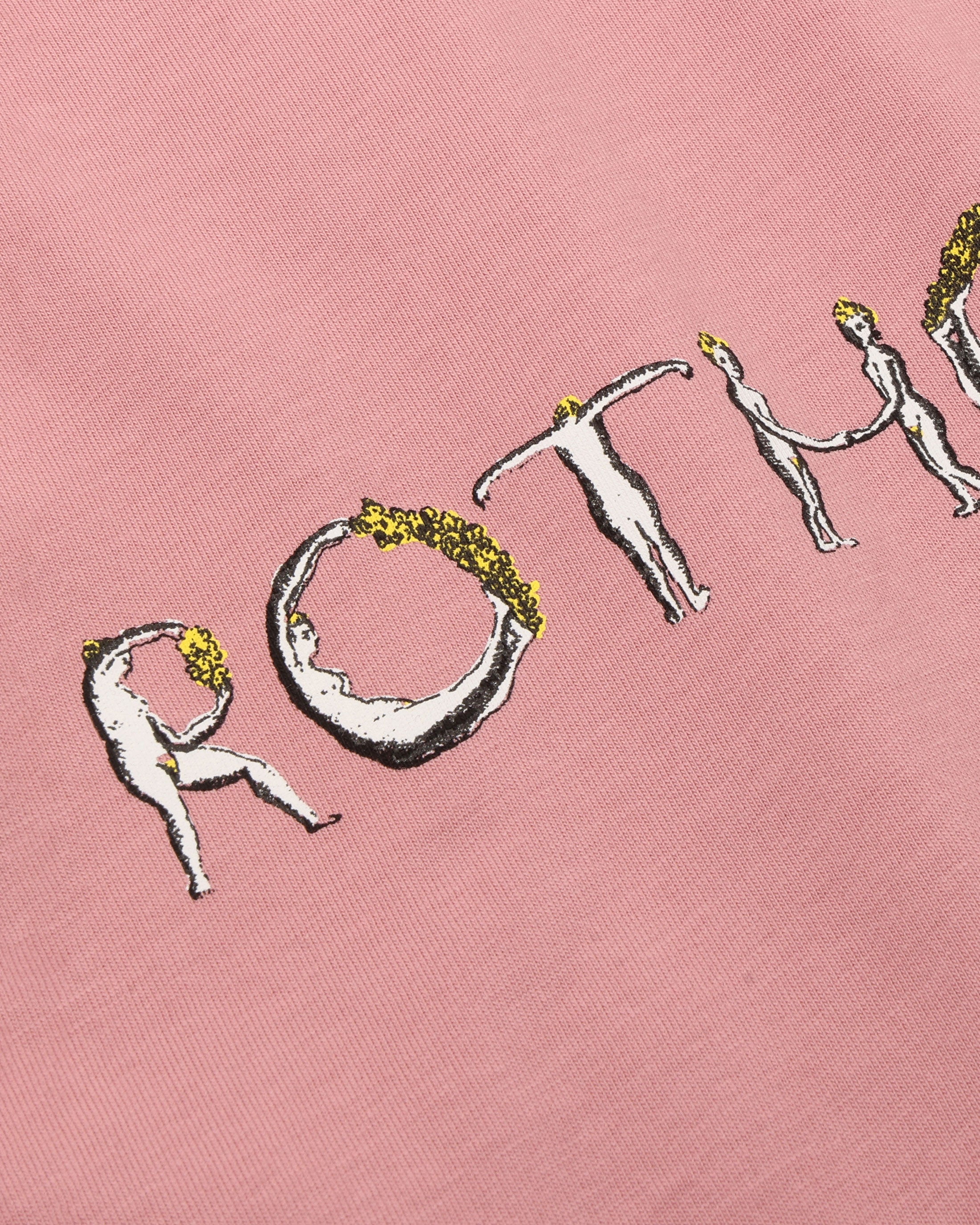 T-Shirt mit Logo Print - Pink