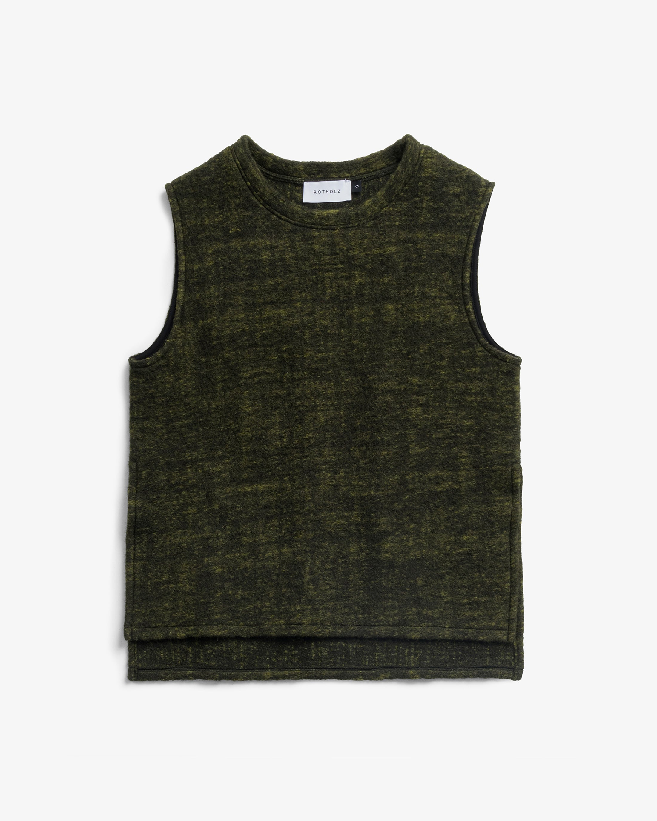 Oversized Vest - Speckled Green FW26