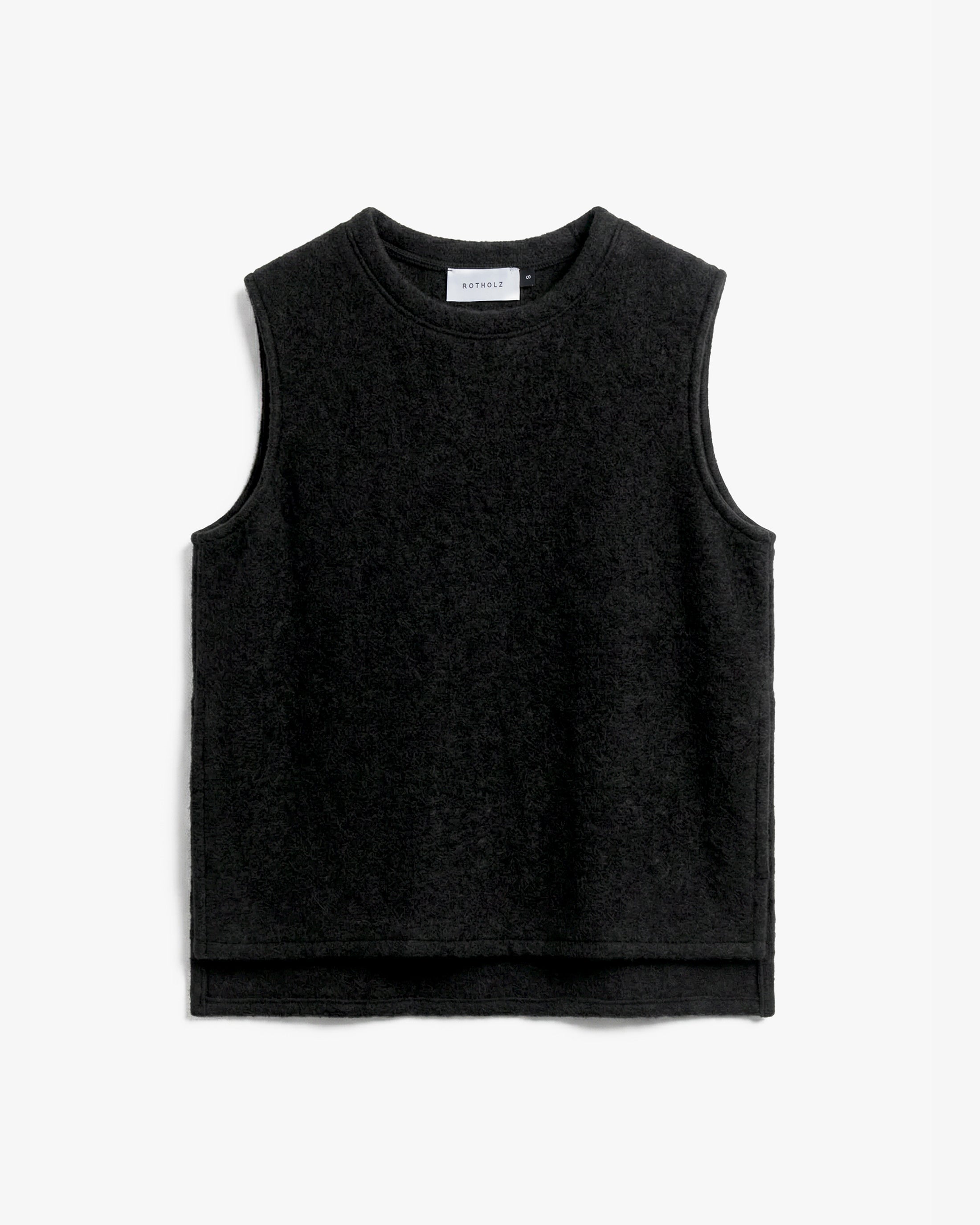 Oversized Vest - True Black FW26