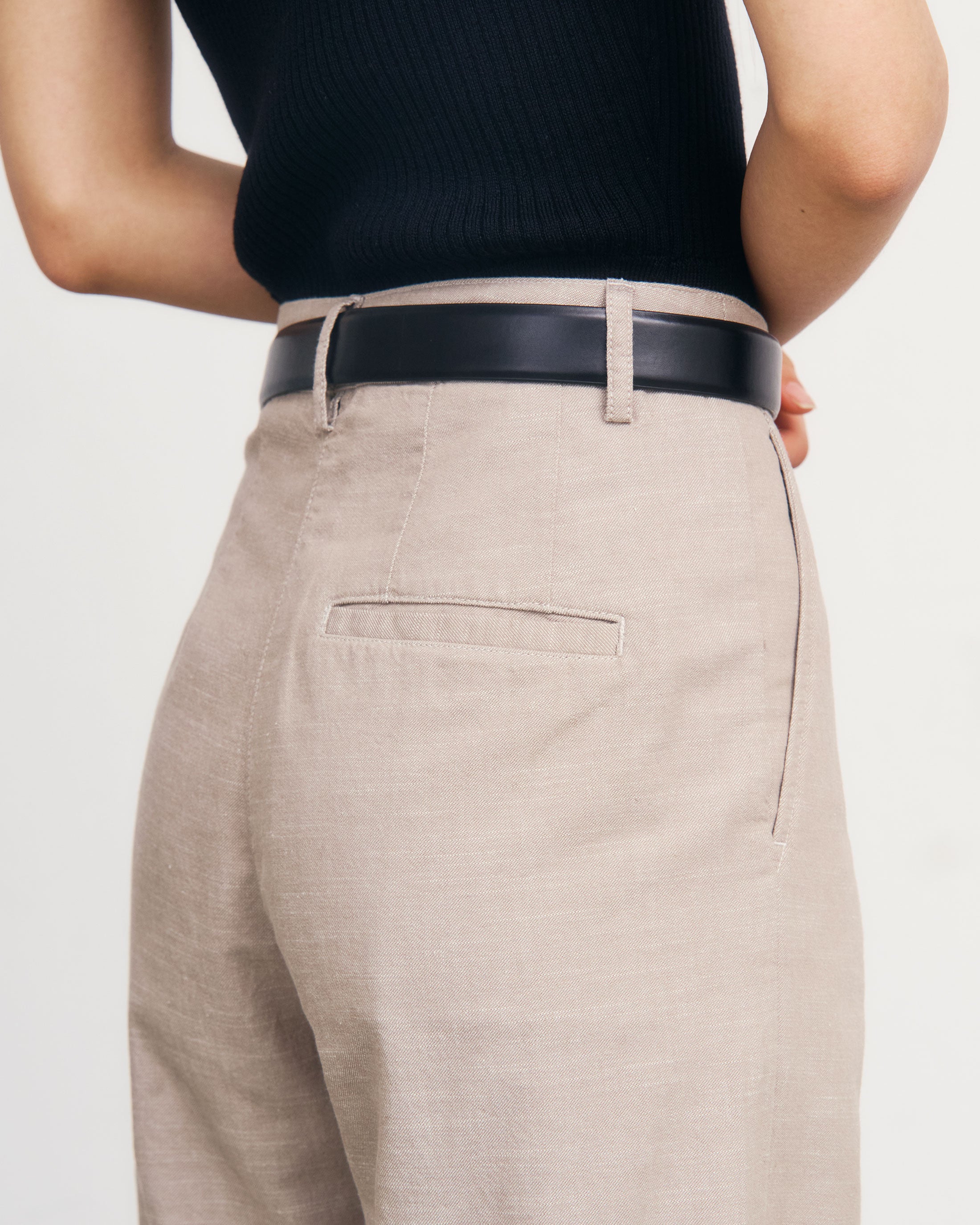 Pantalone Organic Cotton - Gray Brown SS26