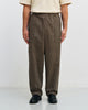 Weite Bundfaltenhose Bio Baumwolle - Canvas Braun