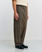 Weite Bundfaltenhose Bio Baumwolle - Canvas Braun