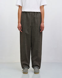 Weite Bundfaltenhose Bio Baumwolle - Canvas Braun