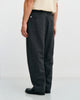Weite Bundfaltenhose Bio Baumwolle - Herringbone Grau
