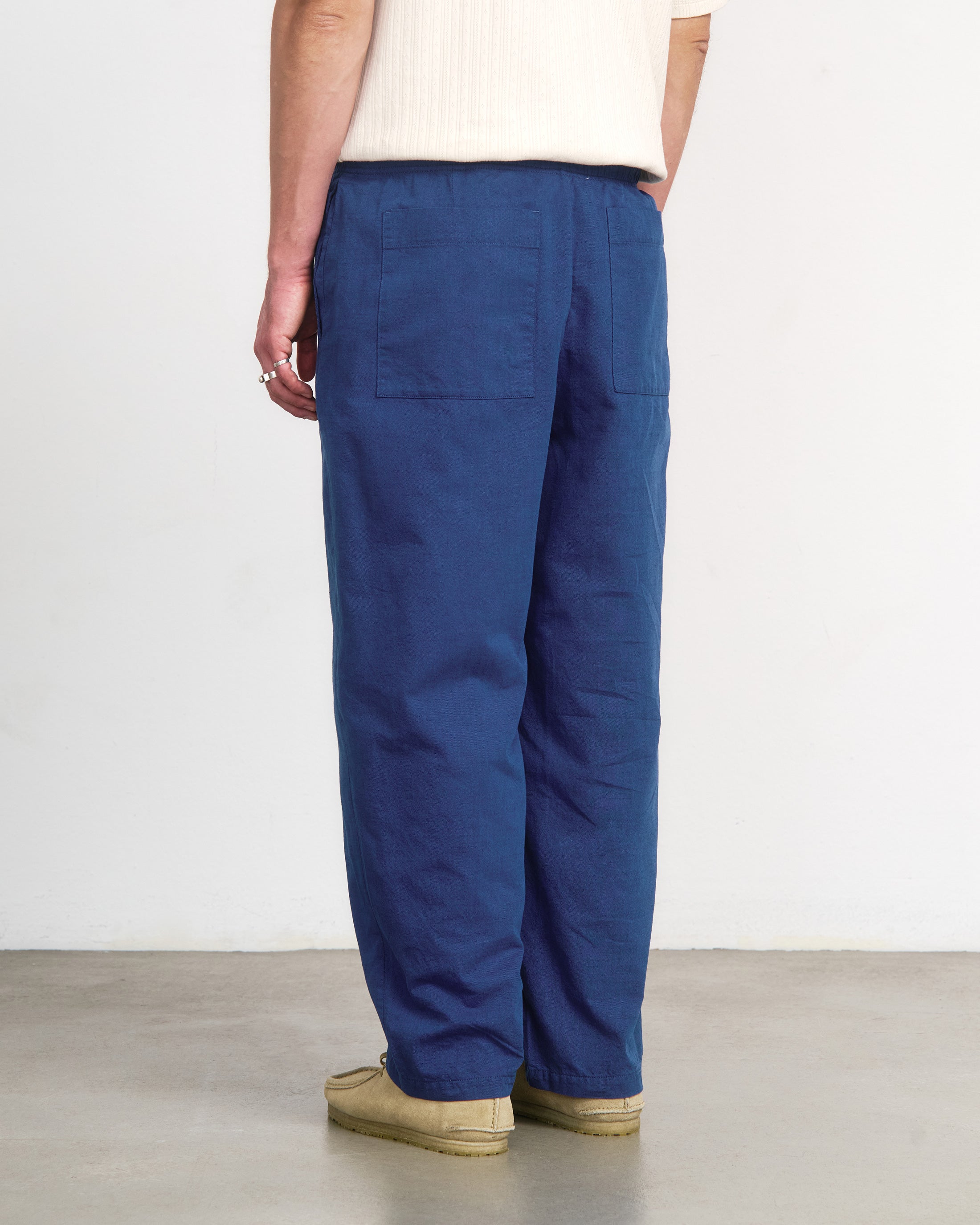Wide Pleated Trousers Organic Cotton - Sand