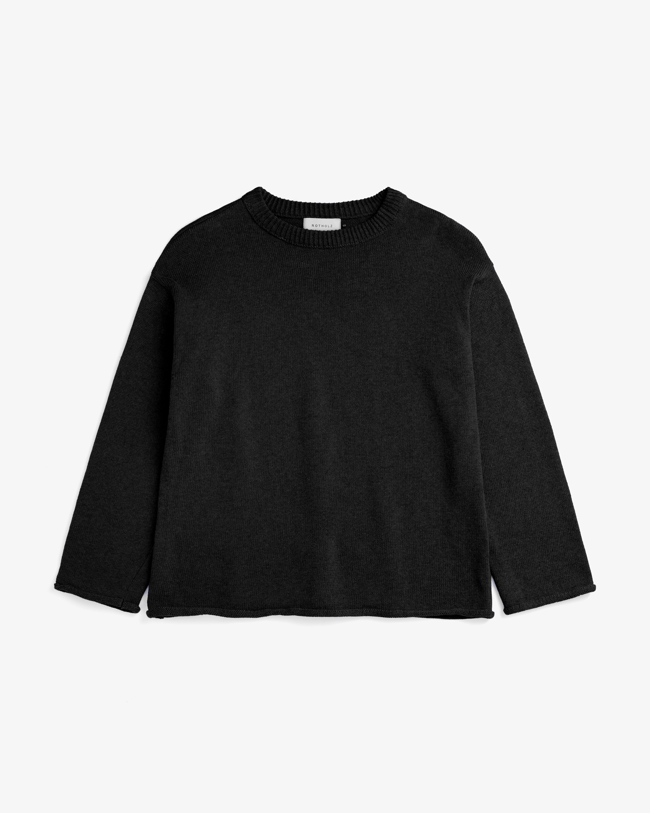 Oversized knit sweater - Black
