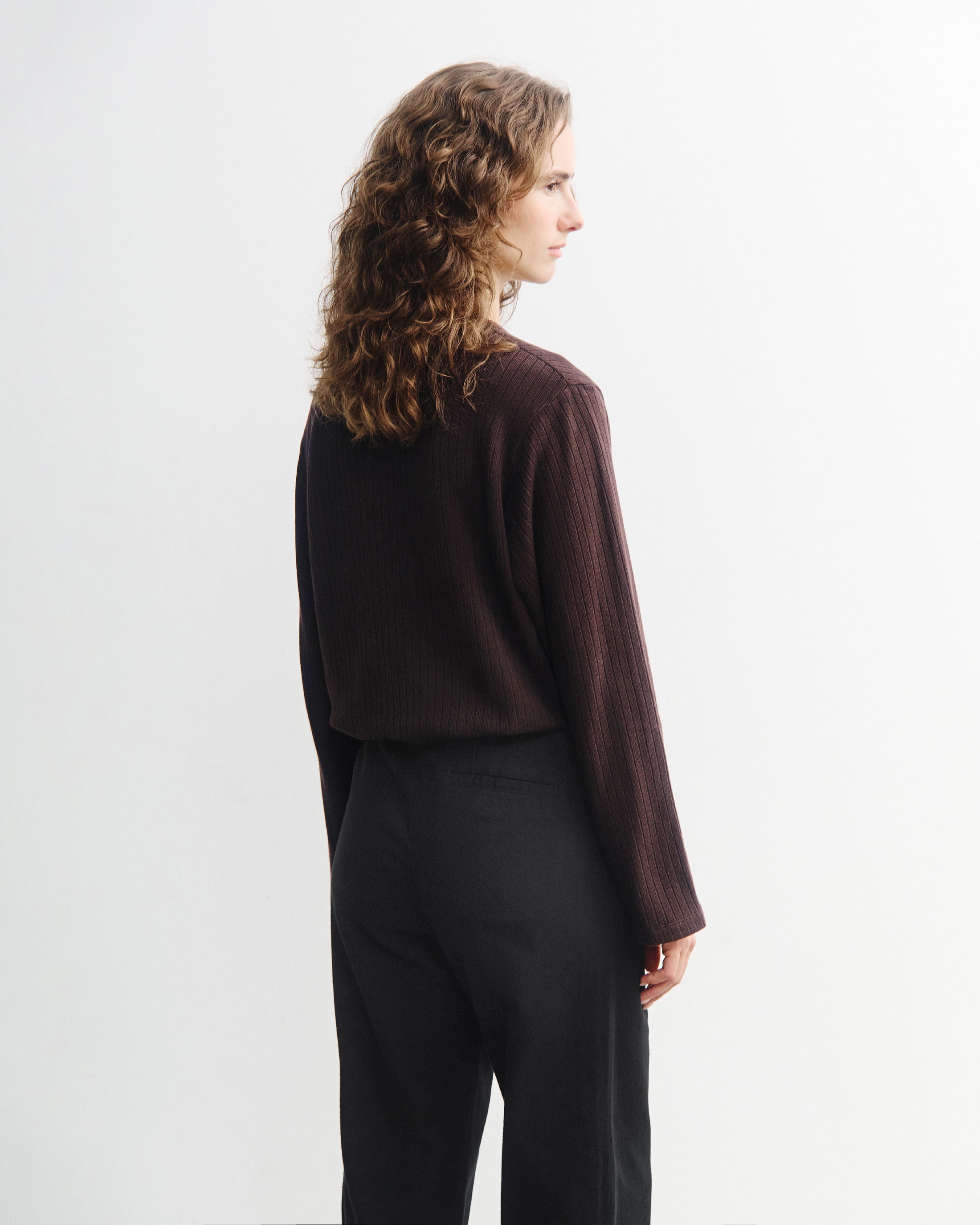 Oversize Longsleeve Organic Cotton - Brown