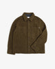 Schweres Overshirt Bio Wollmischung - Dunkelgrün