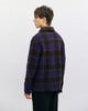 Schweres Overshirt Bio Wollmischung - Lila Kariert