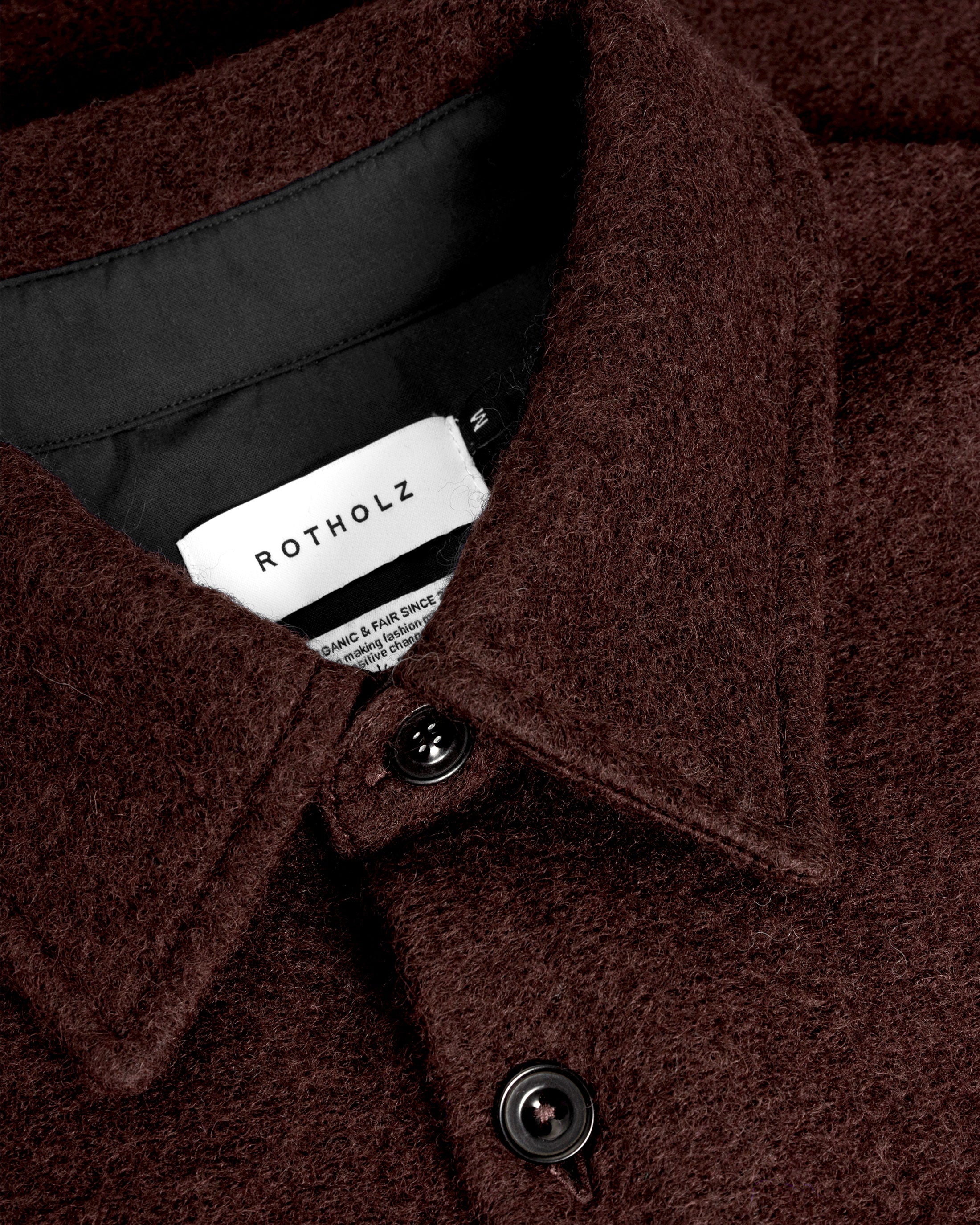 Relaxed Overshirt - Rosewood Brown FW26