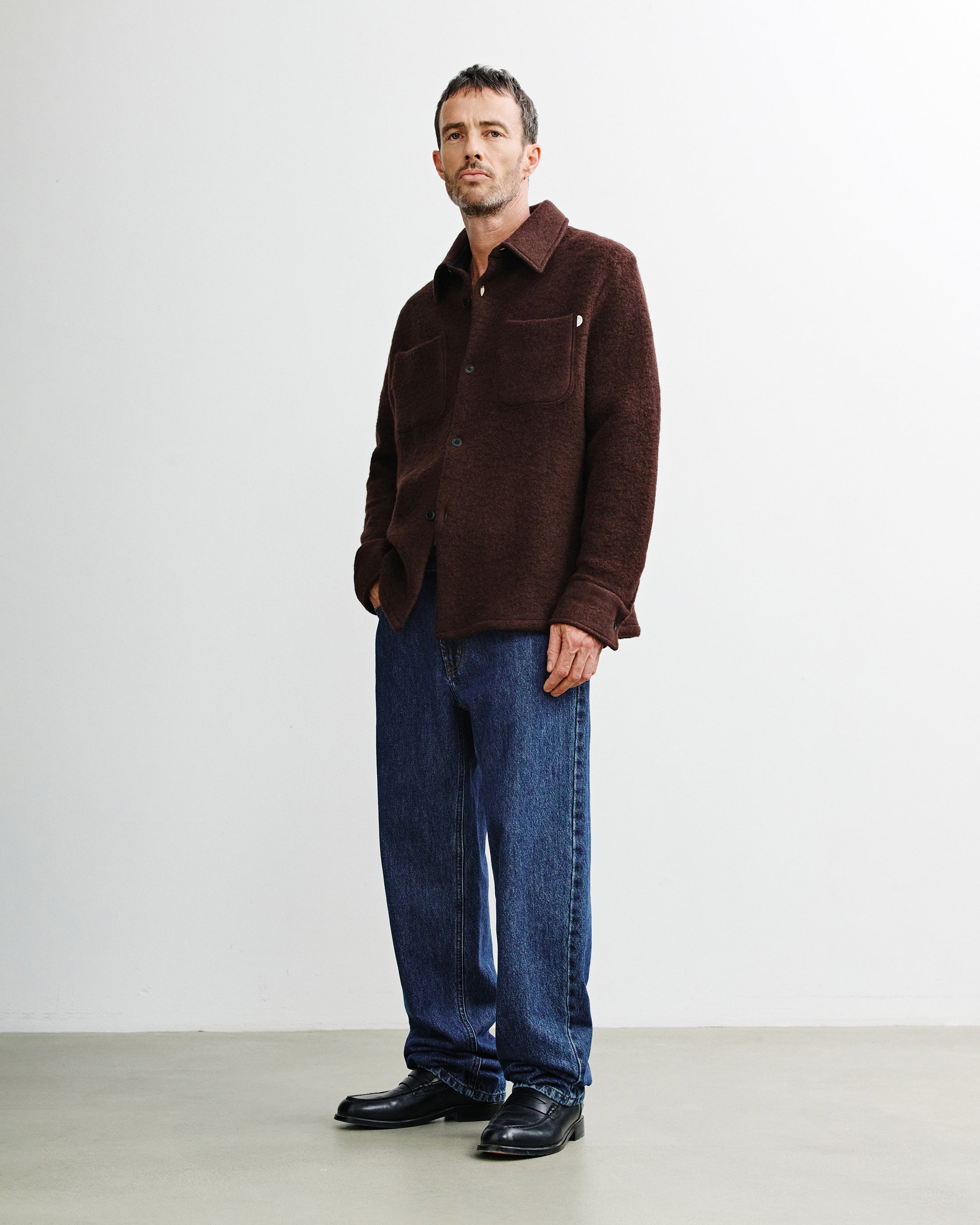Relaxed Overshirt - Rosewood Brown FW26
