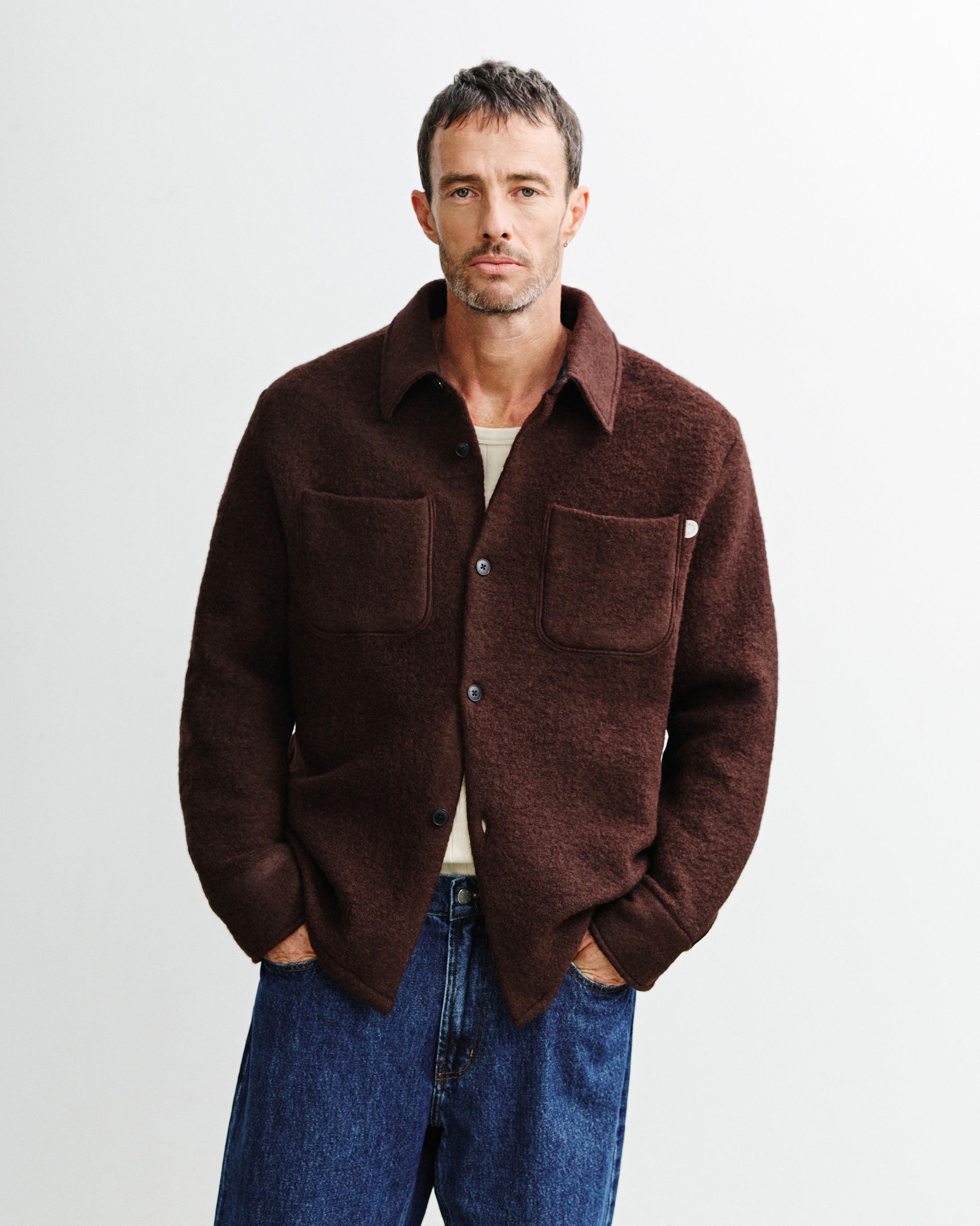 Relaxed Overshirt - Rosewood Brown FW26