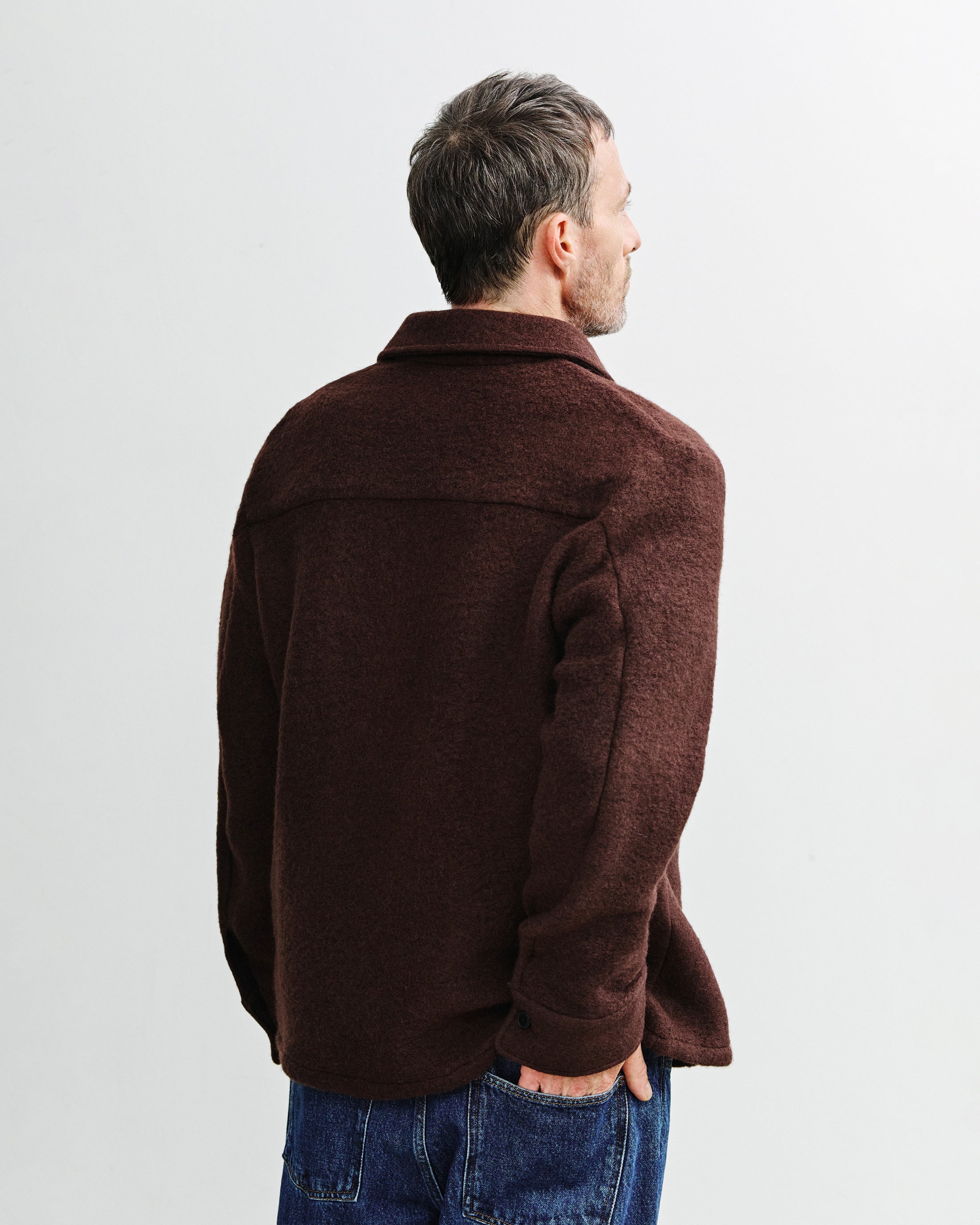 Relaxed Overshirt - Rosewood Brown FW26