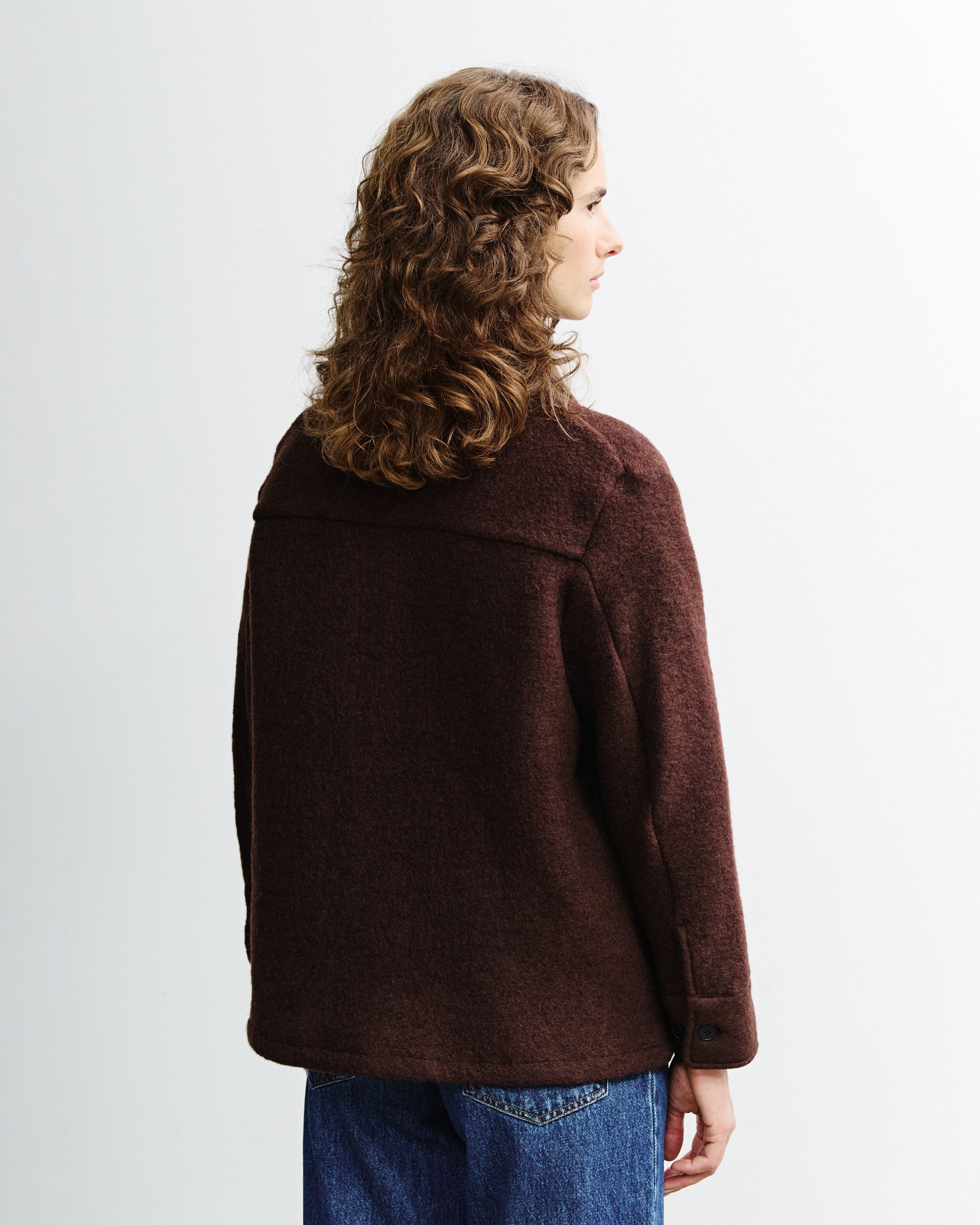 Relaxed Overshirt - Rosewood Brown FW26