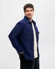 Schweres Overshirt Bio Wollmischung - Royalblau