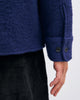 Schweres Overshirt Bio Wollmischung - Royalblau
