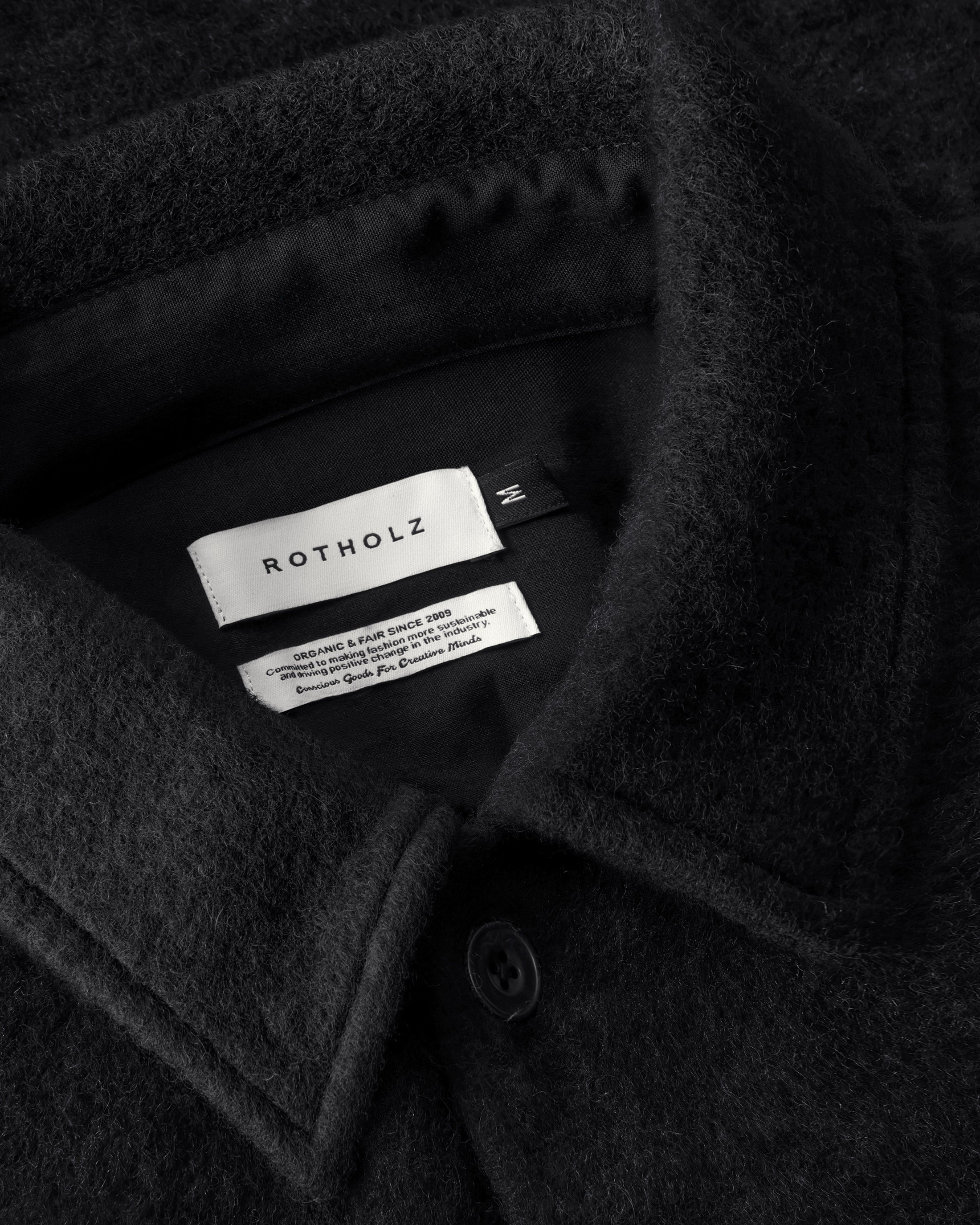 Relaxed Overshirt - True Black FW26