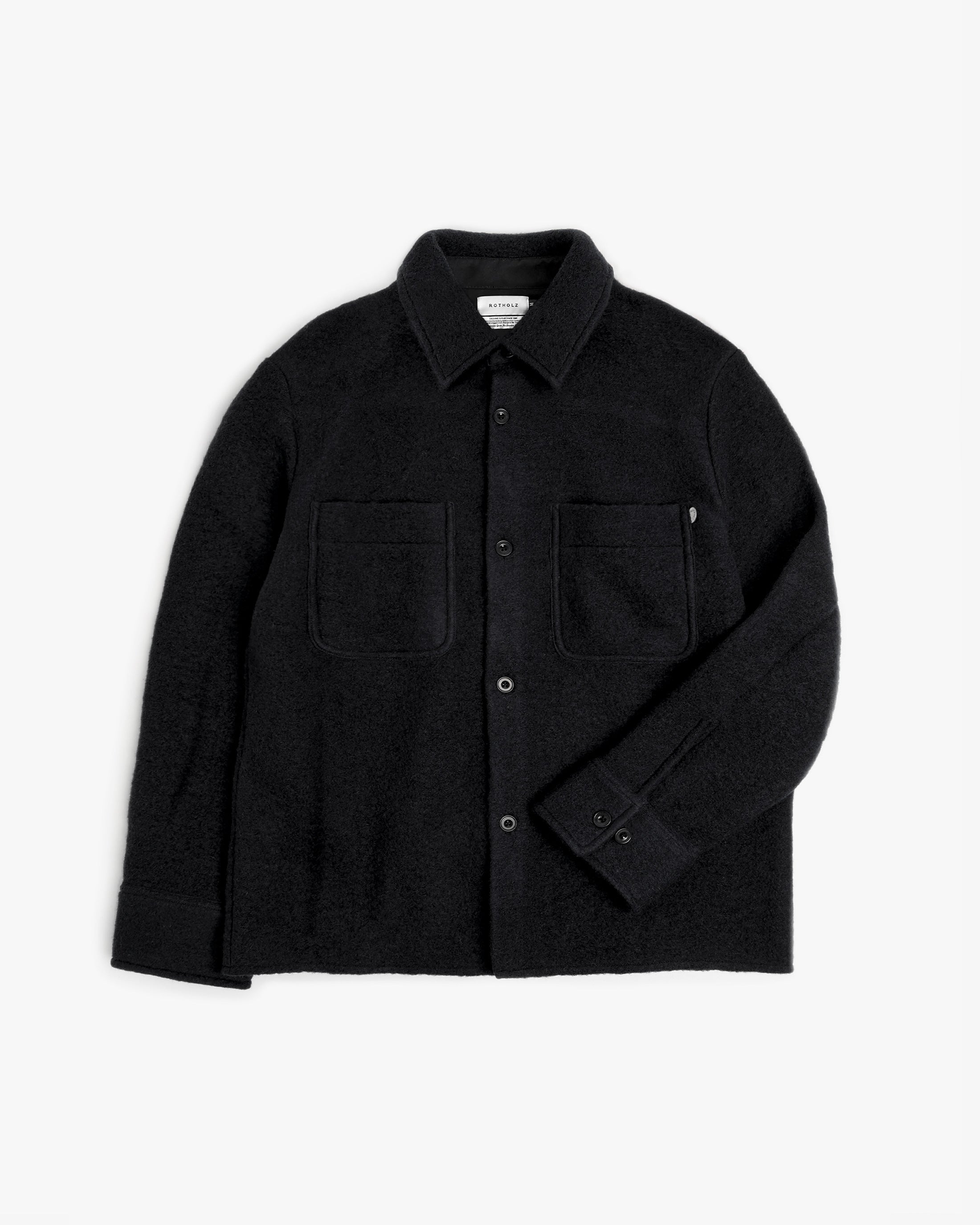 Relaxed Overshirt - True Black FW26