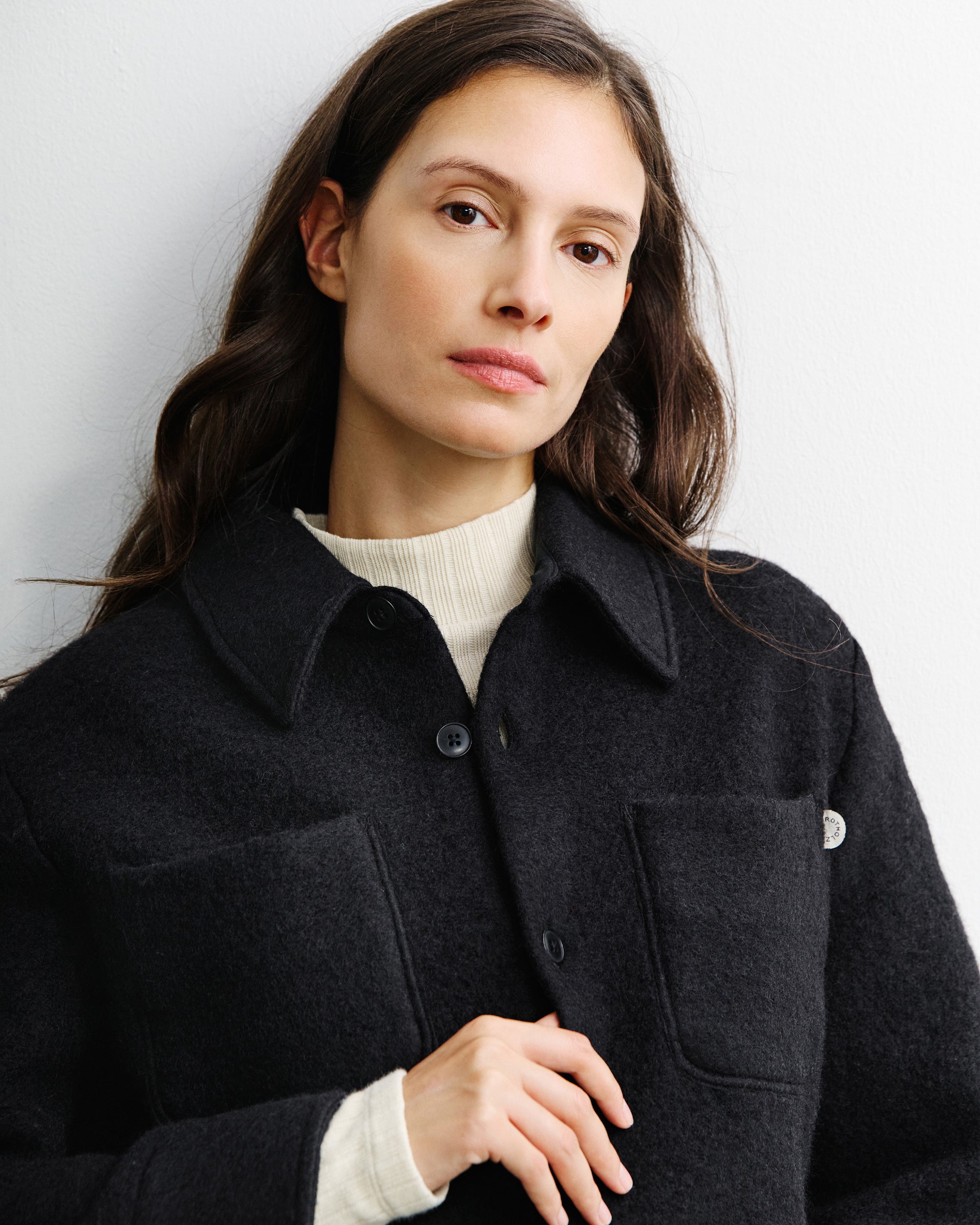 Relaxed Overshirt - True Black FW26