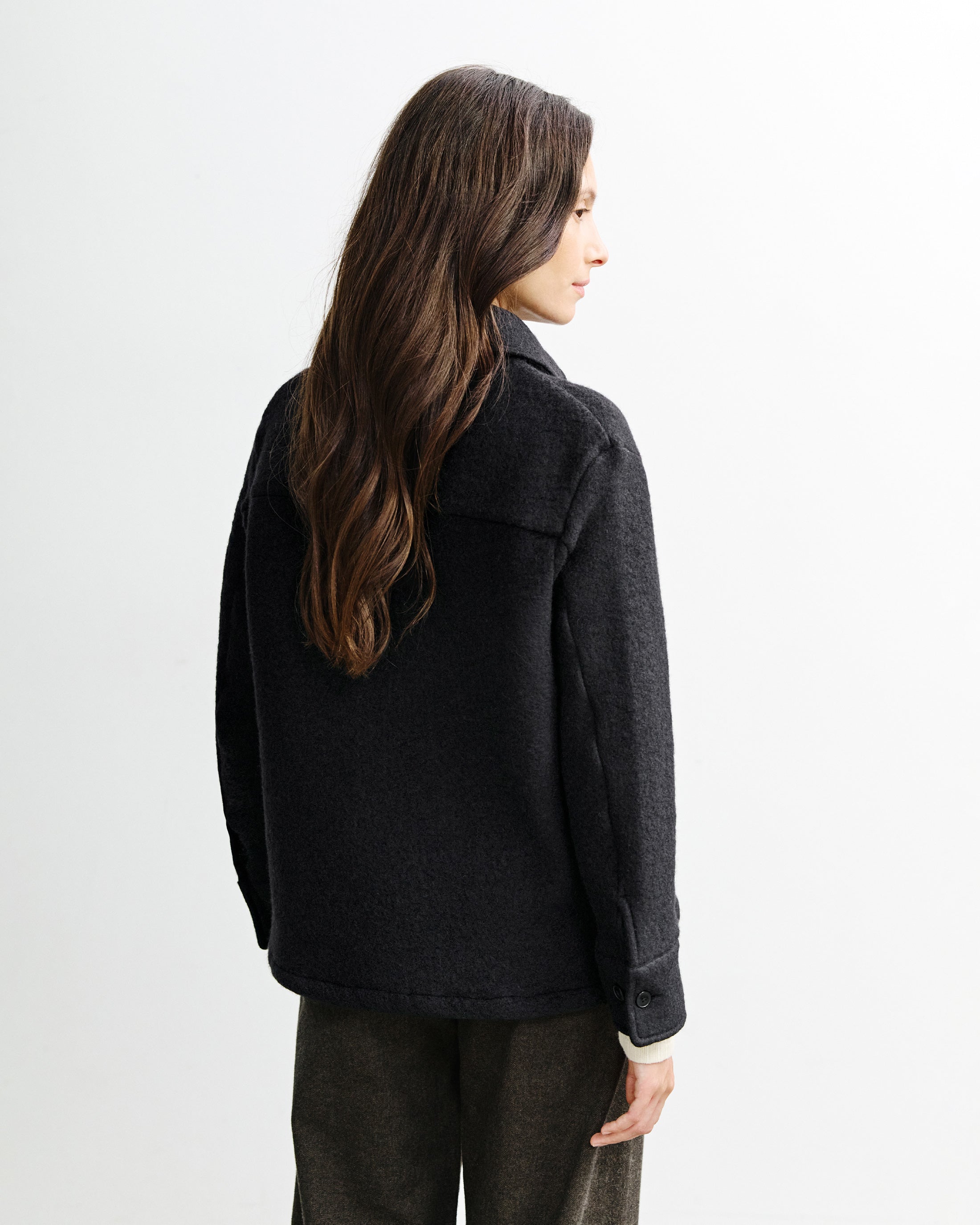 Relaxed Overshirt - True Black FW26