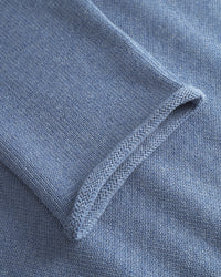 Oversize Strickpullover Bio Baumwolle - Blau