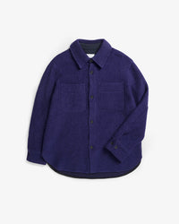 Dickes Overshirt Bio Wollmischung - Lila