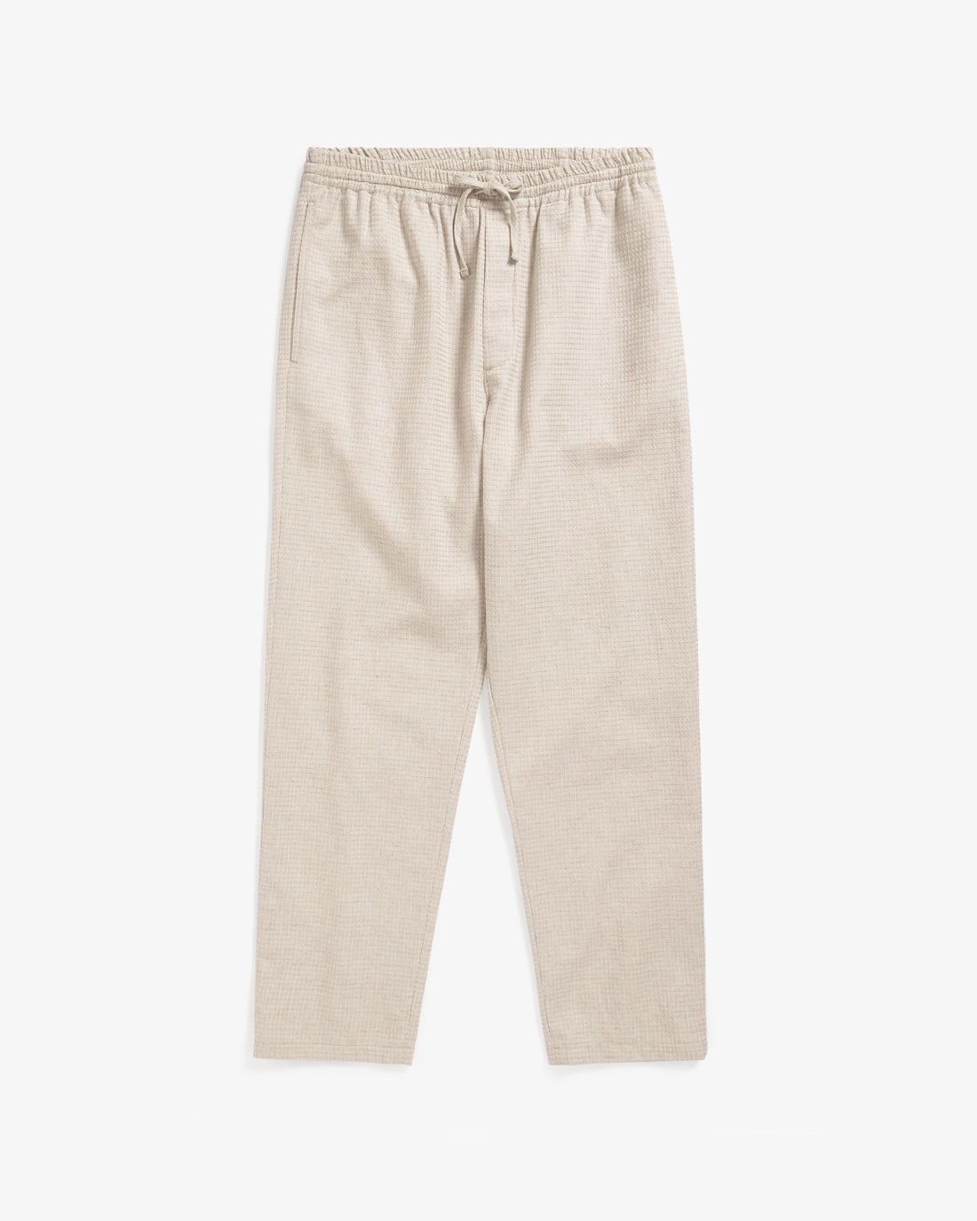 Waffle trousers organic cotton - Sand