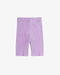 Gerippte Biker Shorts Bio Baumwolle - Lavendel