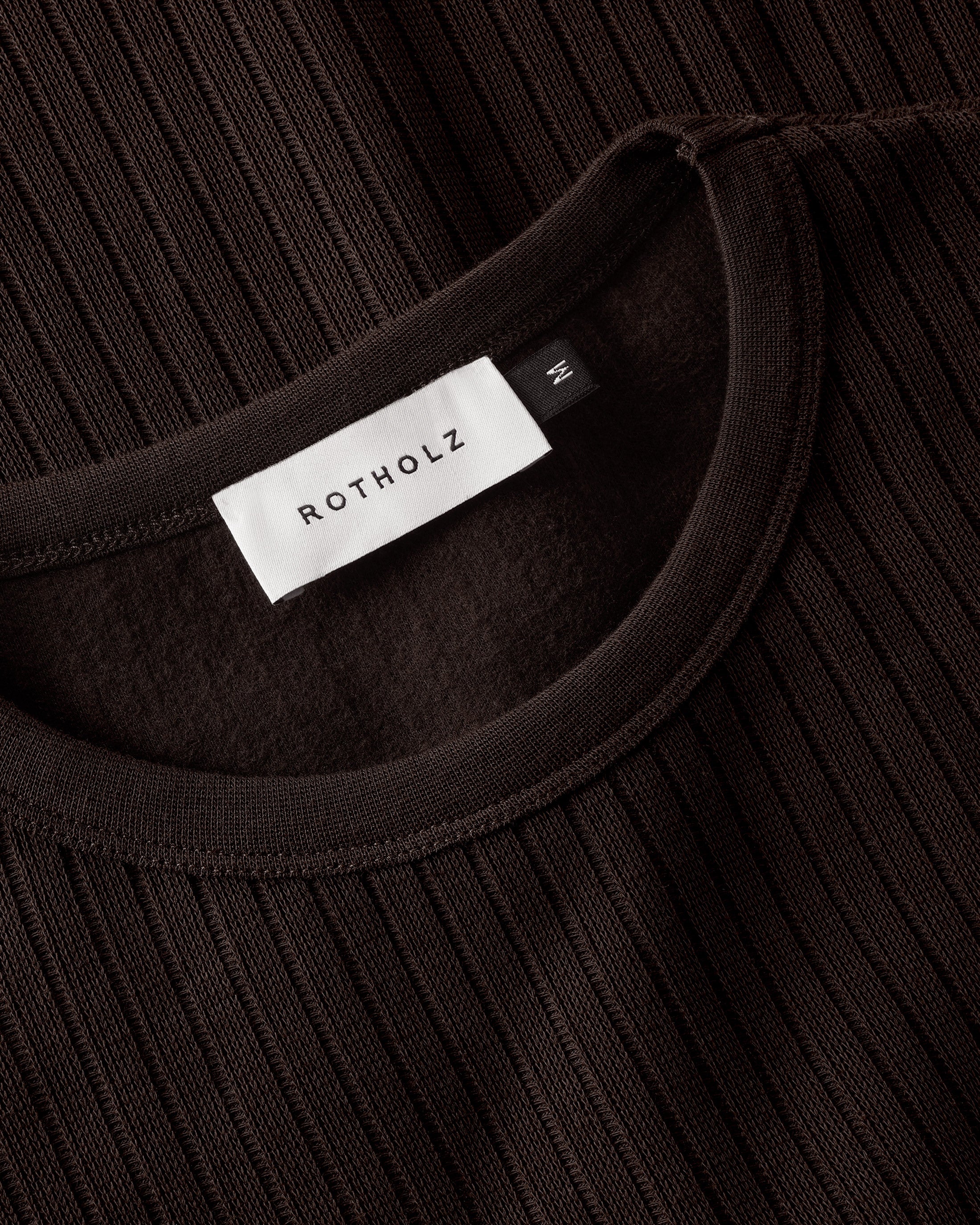 Ribbed T-Shirt Organic Cotton - Brown