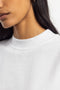 Kurzes T-Shirt Bio Baumwolle - Weiß