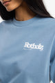 Retro Logo T-Shirt Bio Baumwolle - Hellblau