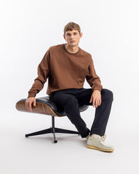 Logo Sweatshirt Bio Baumwolle - Braun